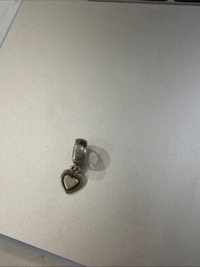Pandora Sterling Silver Heart Dangle Charm - Silver